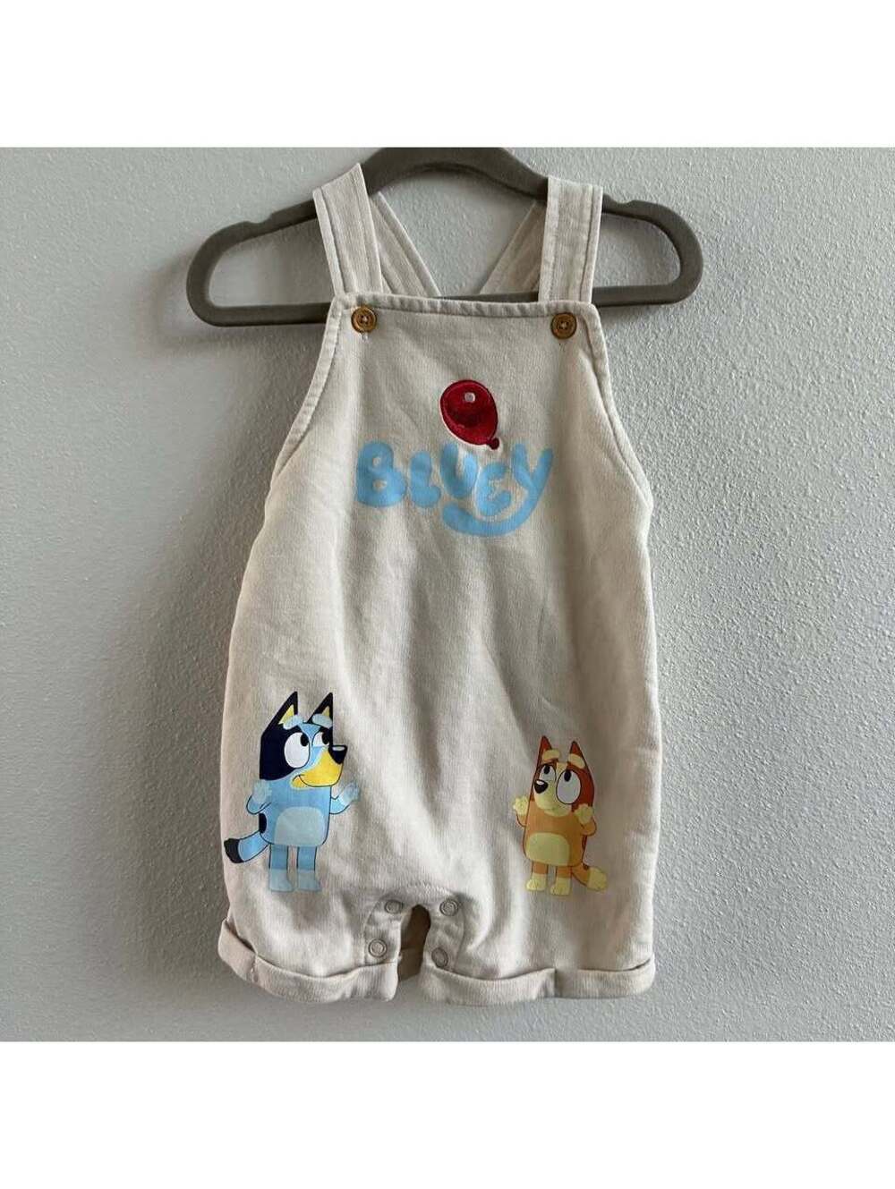 Bluey Cream Romper Size 6/9M